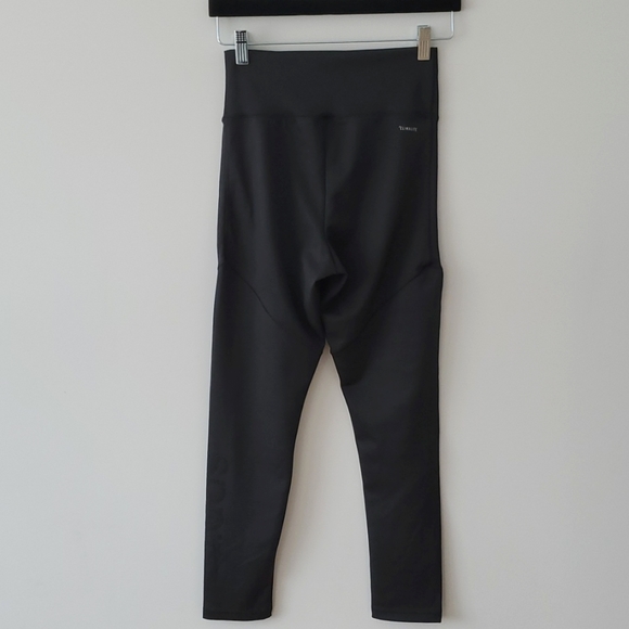 ADIDAS Climalite Claasic Black 7/8 High Rise Leggings Sz S - Picture 10 of 12
